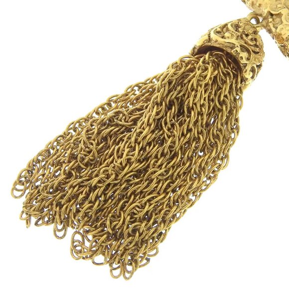 CHANEL lava Brooch 93A Plated Gold 29.1g Women - Picture 3 of 6